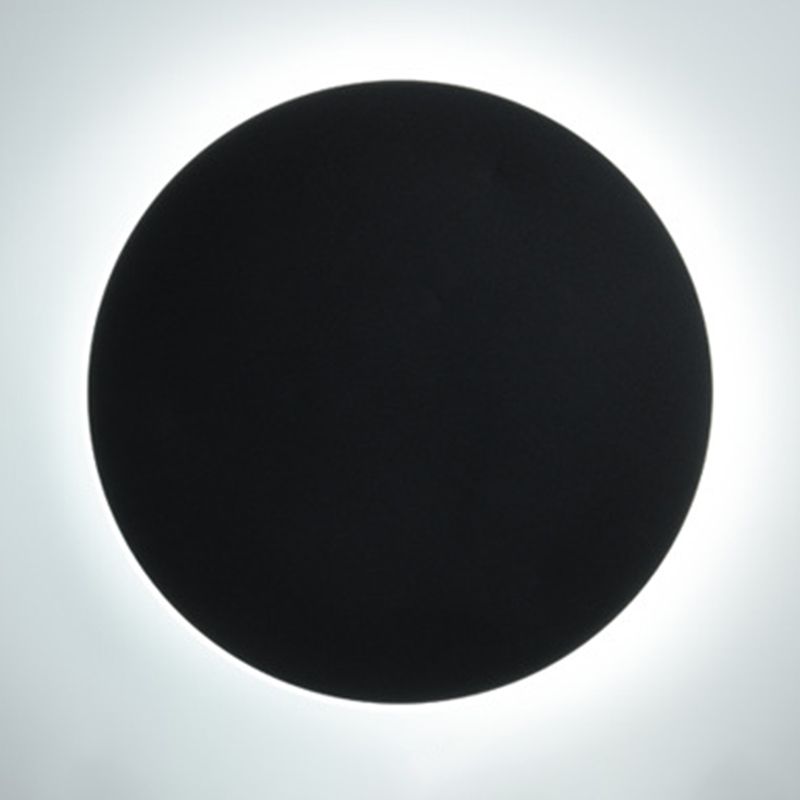 Lámpara montado en la pared redonda simplicidad posmoderna lámpara de montaje de pared acrílica para sala de estar