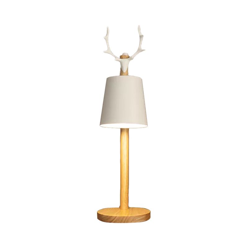 Luce da scrivania in legno rotabile con soggiorno animale DECO 1 Lampada da tavolo in stile nordico in beige