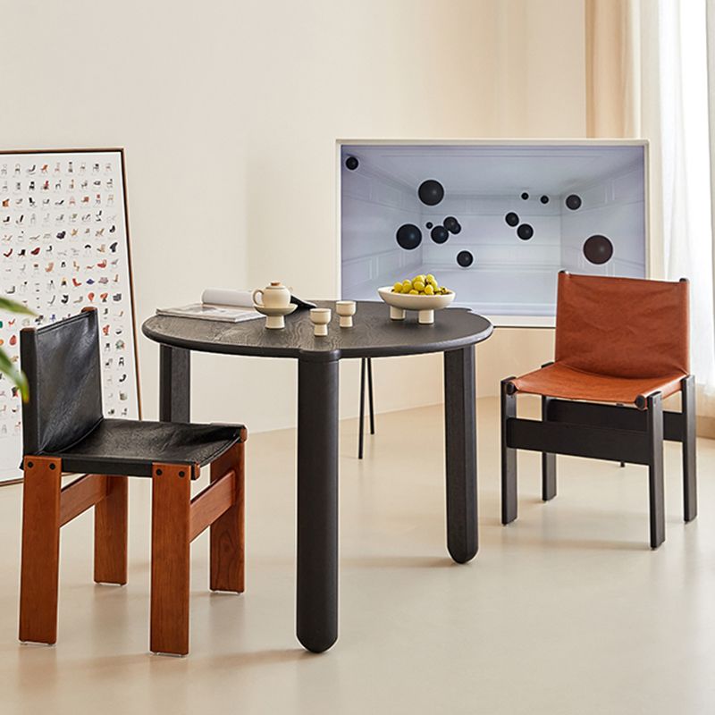 Modern Simple Side Chair Solid Wood Side Dining Chair for Bedroom