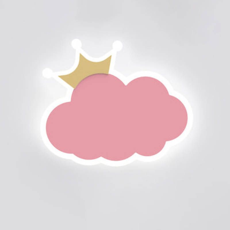 Colorful en fer Murce Cloud Forme LED Mur Mur Mur