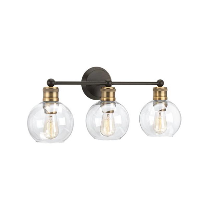 Glass Shaded Bath Vanity Lighting Industrial Black/white Light for Bathroom