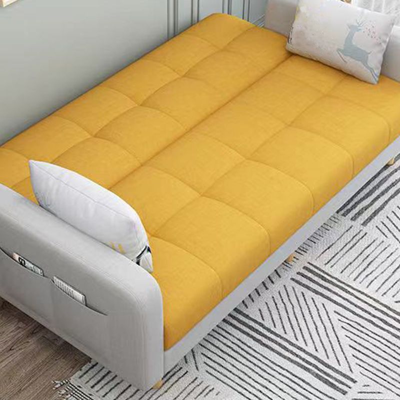 Transitional Modern Biscuit Back Sofa 31.5"High Square Arm Stain Resistant Sofa
