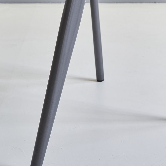 Industrial Armless Kitchen Dining Side Chair Faux Leather Side Chair