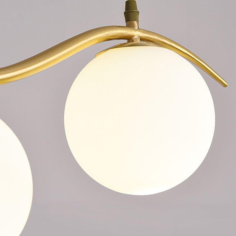 Modern Style Globe Island Pendants Glass Pendant Lights for Dining Room
