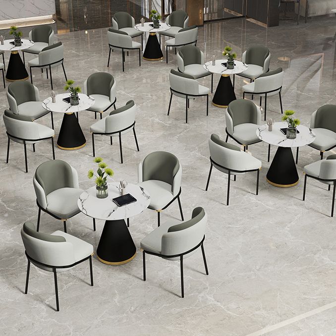 Ronde dinettetafel Traditionele luxe eetkamertafel met voetstuk