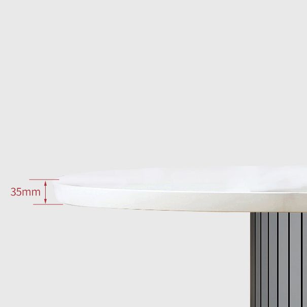 Simplicity Style Furniture Oval Double Pedestal Dining Site Table for Dining Room