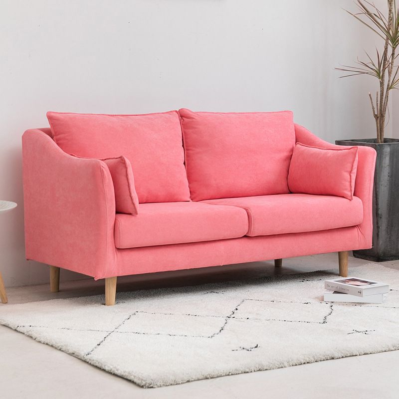 Modern Velvet 2-Seat loveseat met kussen bovenarm voor appartement 31,5 "H