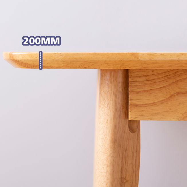 Modern Rectangle Dining Table Solid Wood 4 Legs Dining Table for Home Use
