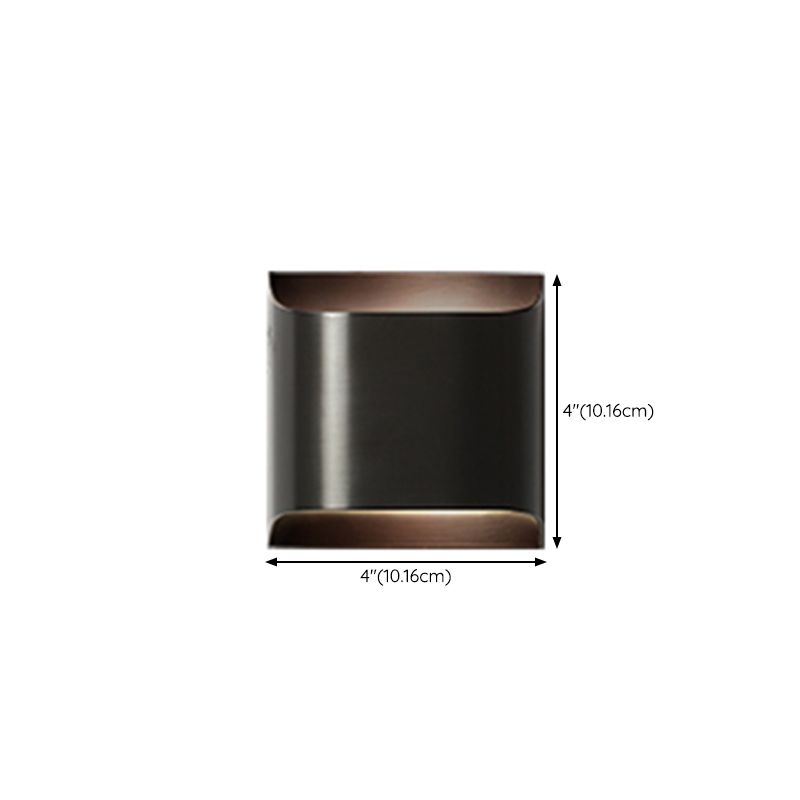 Black Copper Wall Mount Lamp Modern Style with Metal Shade for Bedroom