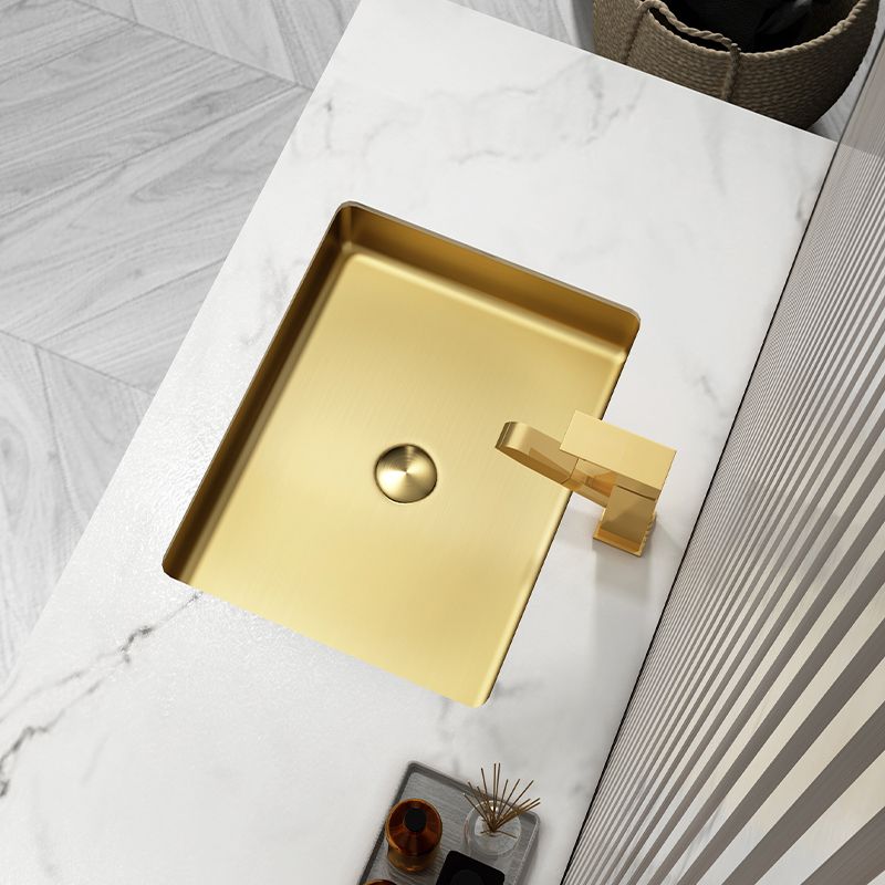 Metal Trough Bathroom Sink Modern Rectangular Trough Bathroom Sink
