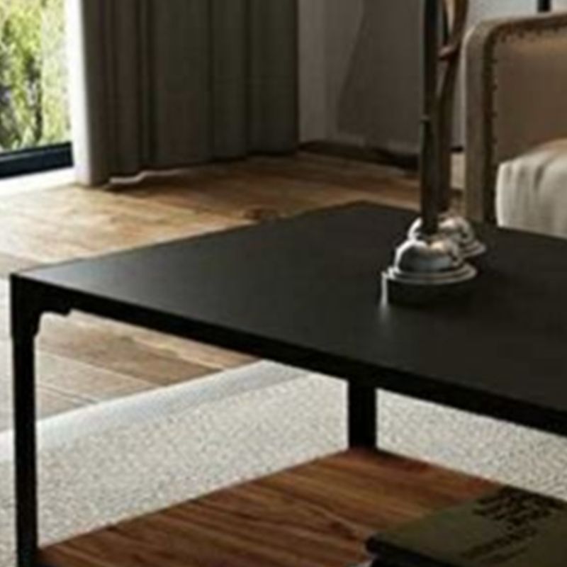 Contemporary Coffee Cocktail Table Solid Wood 4 Legs Coffee Table