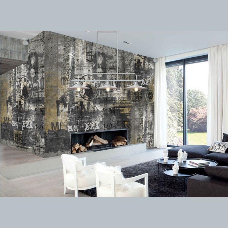 Luz colgante de isla de hierro forjado en la luz de techo interior geométrica de estilo industrial con marco de hierro