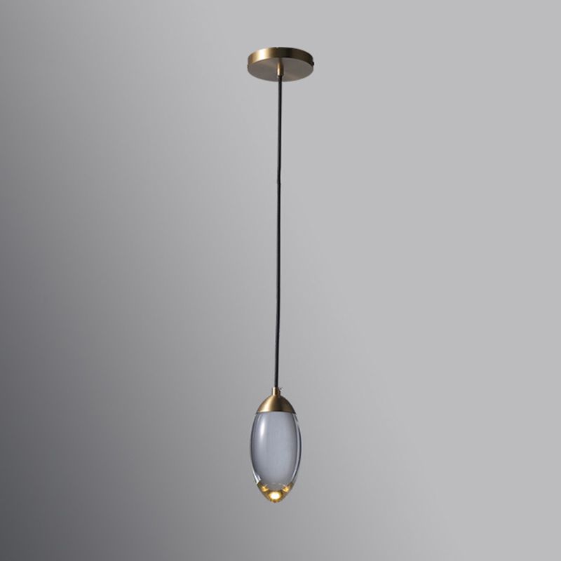 Illuminazione mini sospensione ovale Minimalista Crystal LED CAMERA CAMERA DEL CRIME IN ONONO