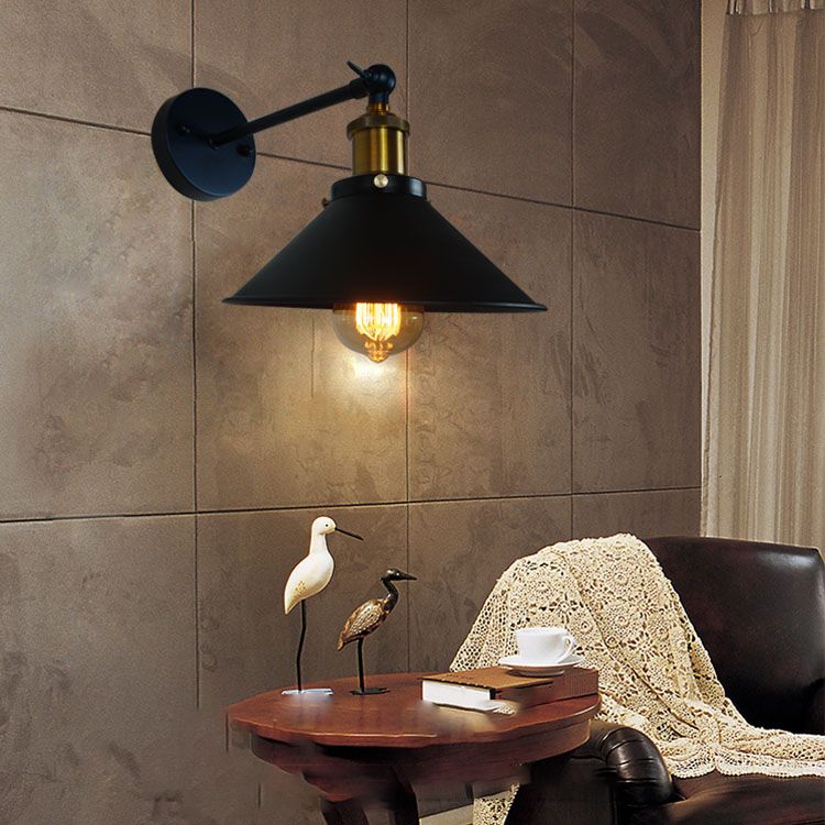 Industriestil ausgestattet geformte Wandlampe Metall 1 Leichte Wandmontagelampen