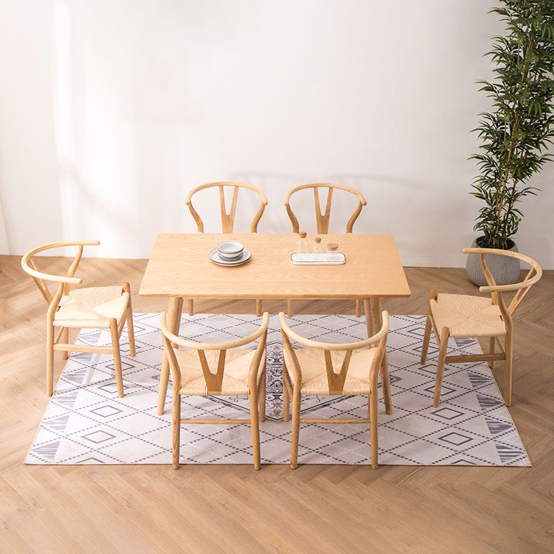 Fauteuil de salle à manger moderne en bois, avec coussin de couleur, chaise Wishbone pour la maison