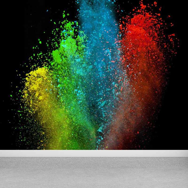 Papier peint mural anti-poussière photographique pour intérieur de maison, couleur foncée, taille personnalisée disponible