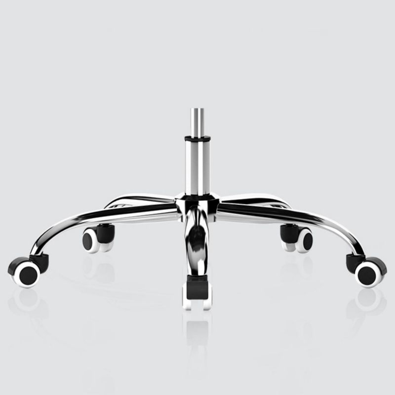 Modern Slide Black Office Chair Adjustable Seat Height Fixed Arms with Wheels