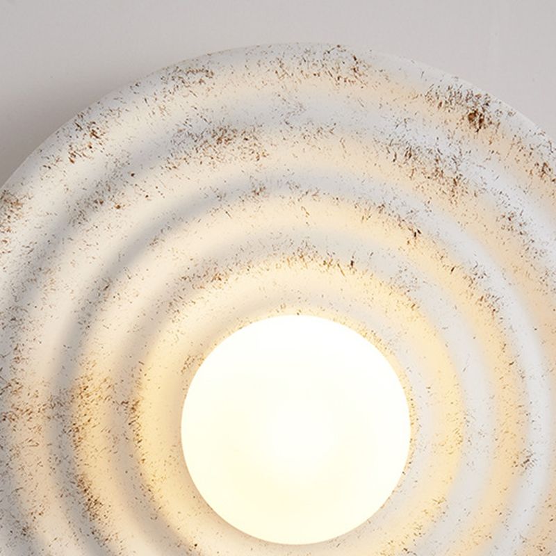 Industrial White Wall Light LED Flush Mount Wall Light for Foyer Home