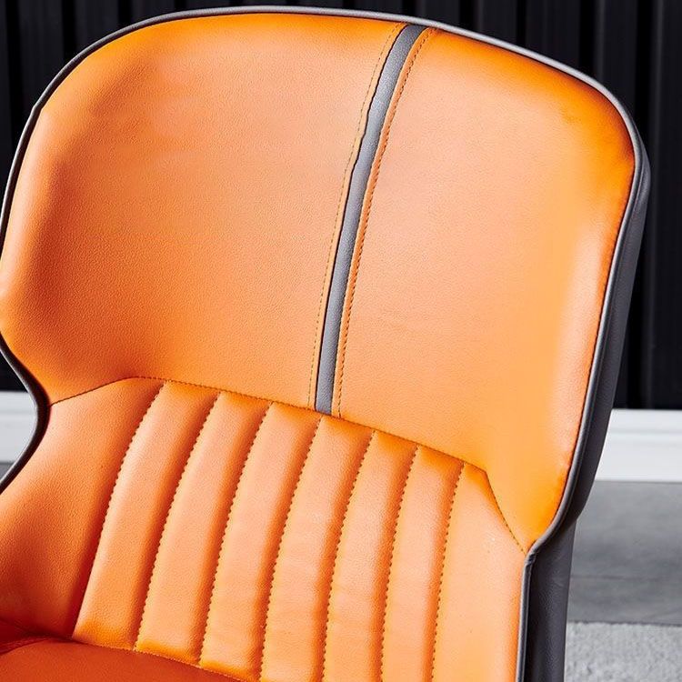 Contemporary Dining Chair Arm Chair with Metal Legs for Kitchen