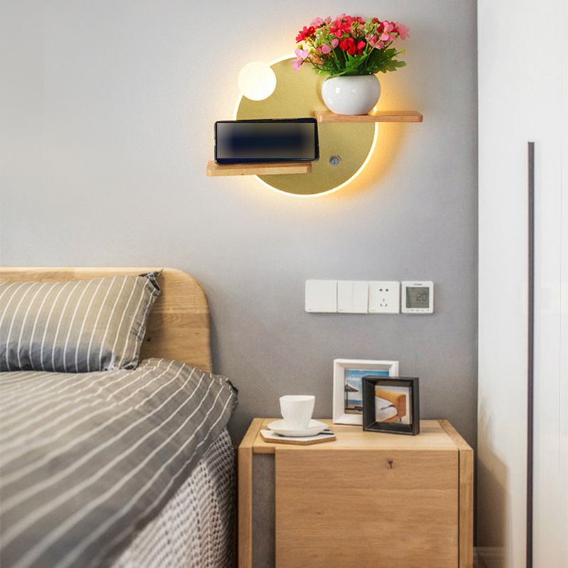 Geometry Shape Metal Wall Lighting Ideas Modern Style Wall Mounted Lighting