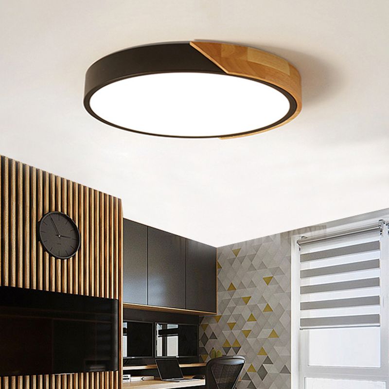 Geometric 1-Light Flush Ceiling Light Modern Style Acrylic Flush Mount Ceiling Lamp