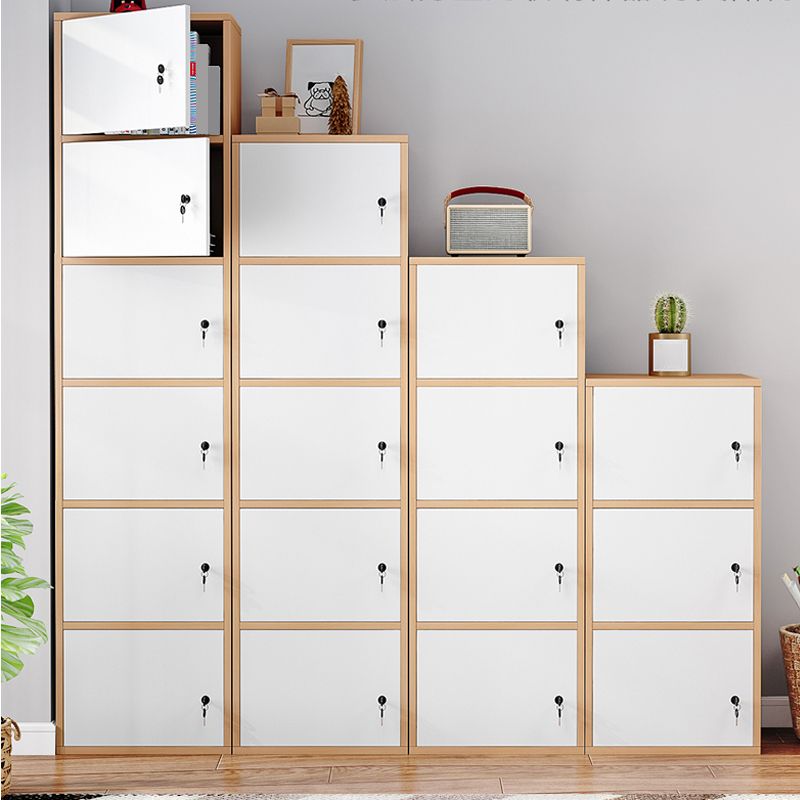 Contemporary Rectangle Wood  With Doors and Knobs Accent Cabinet