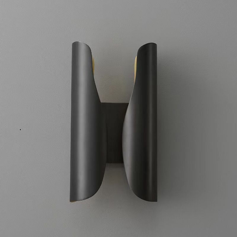 Modern Wall Sconce Geometric Shape Wall Light with Metal Shade for Study