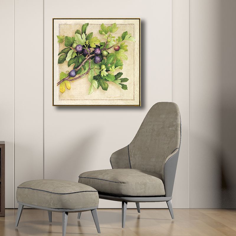 Textured Life-Like Botanical Wall Decor Contemporary Style Canvas Art, Multiple Sizes