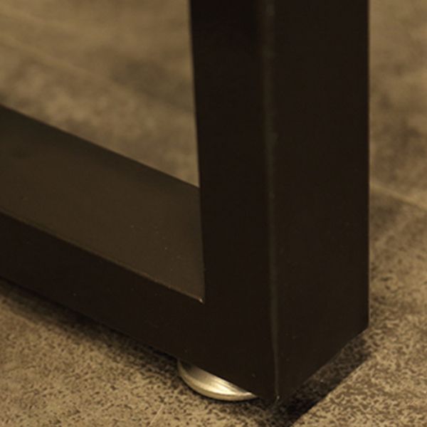 Modern Rectangle Solid Wood Trestle Base Bar Table for Kitchen Dining Room