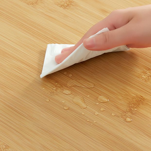 Modern Bamboo Rectangle Pub Table with Trestle for Living Room