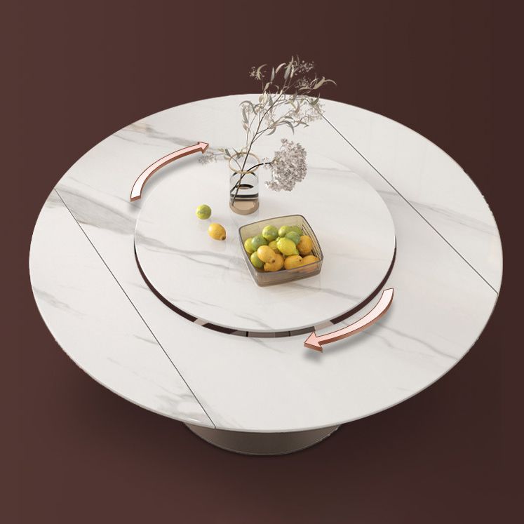 2/5/7 Stück Runde Glam Stone Möbel Standard Höhe Esstisch Set Set