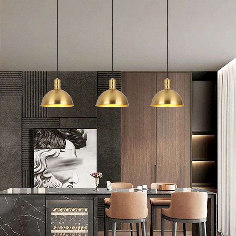 Zeitgenössische Deckenleuchte mit Metallschatten für Wohnzimmer