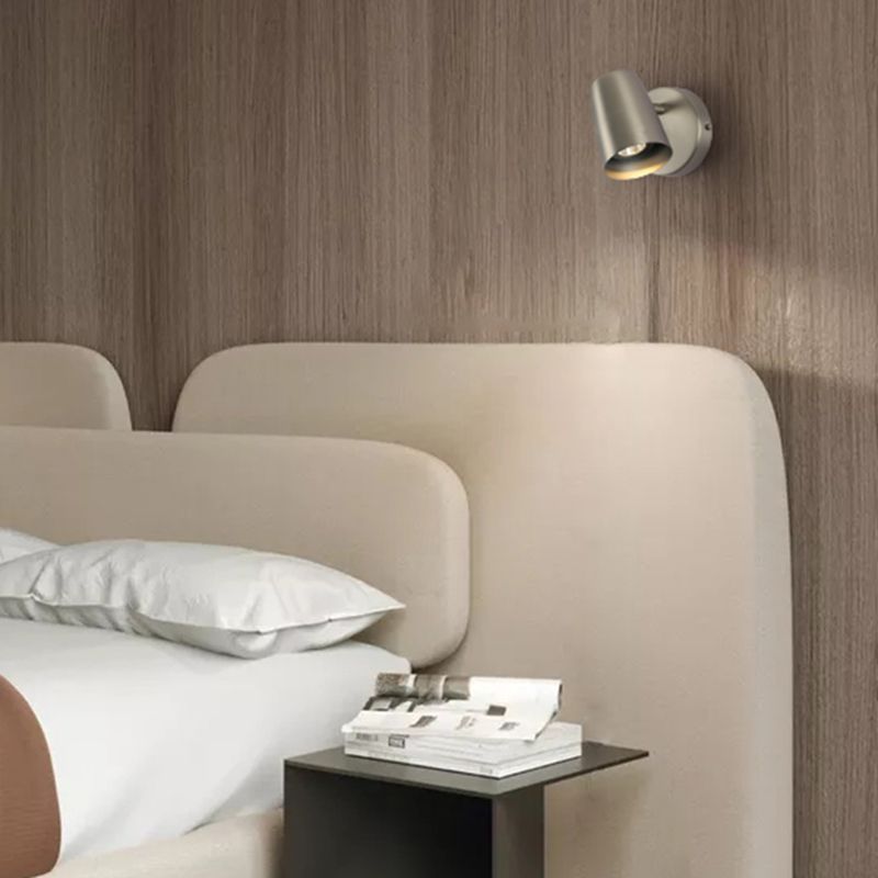 Dormitorio luminosos simples luminosos 1 iluminación de pared giratoria de metal ligero