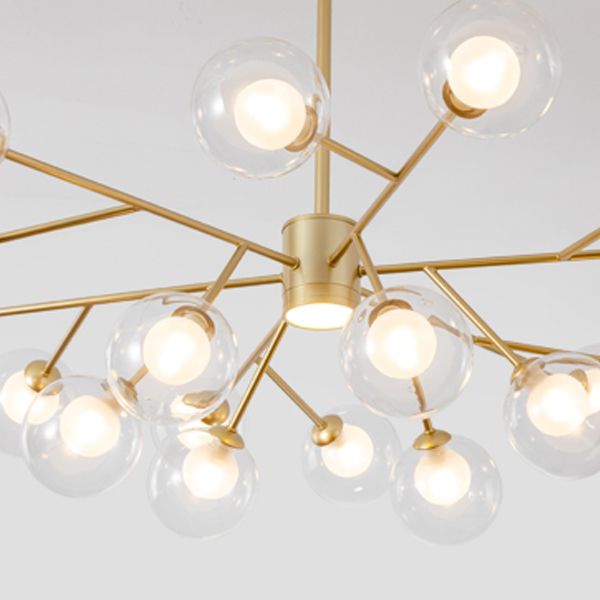 Accesorios de iluminación de lámpara de vidrio de lámpara de araña de araña contemporánea