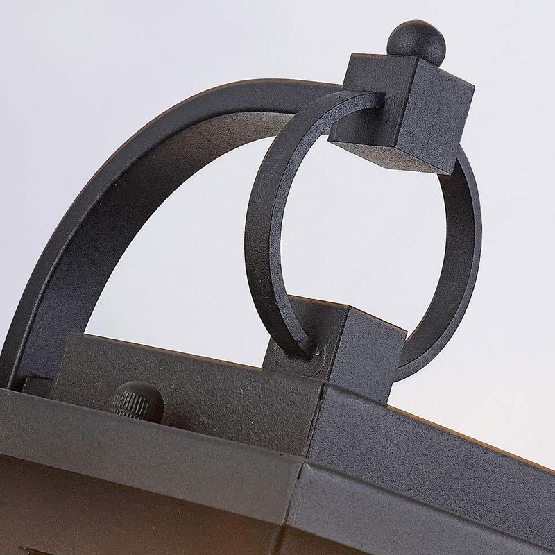 Geometric Wall Light Modern Metal 1 Light Wall Sconce in Black