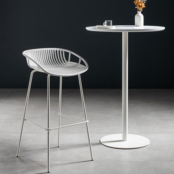 41.3"H Modern Pub Table Solid Wood Bar Height Round Bar Table