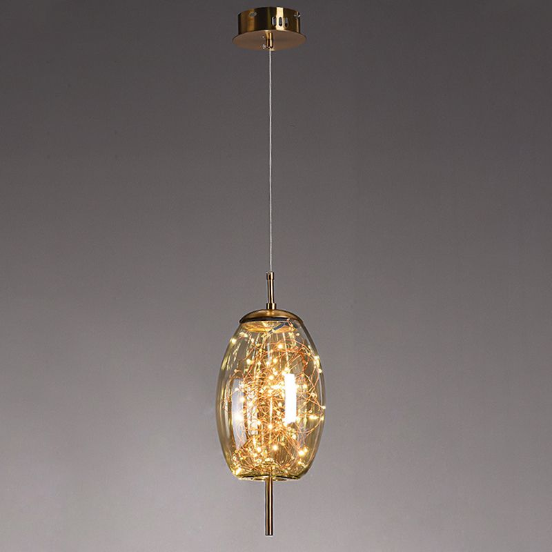 1 éclairage de suspension géométrique légère