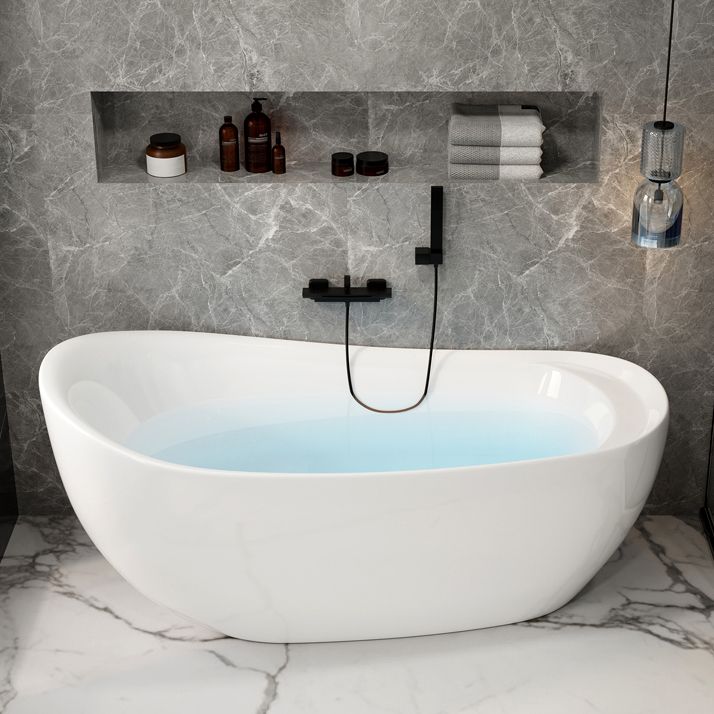 Antique Finish Soaking Modern Bath Stand Alone Oval Bath Tub