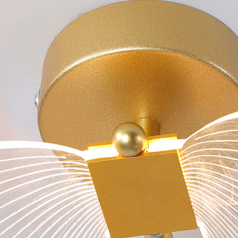 Sombra única de la pared de metal Maledina Modern Lights Lighting Lighting Lights en oro