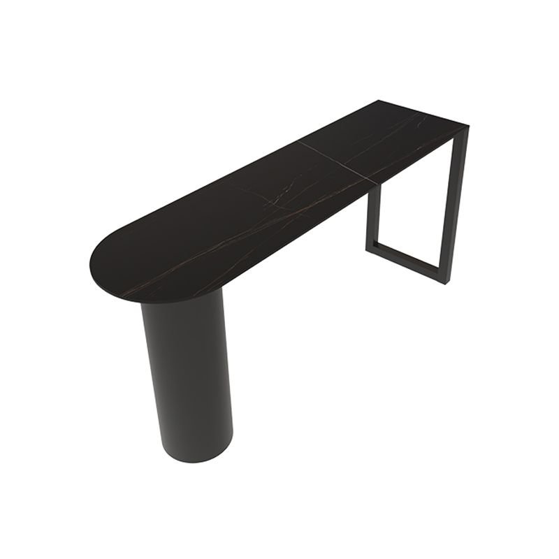 Modern 1/3 Pieces Bar Table Set Stone Counter Table with High Stools for Dining Room