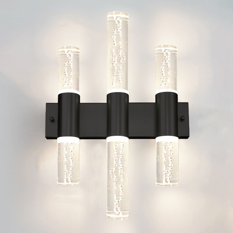 Kristallsäulenwandleuchten moderner Stil mit mehreren Lichtern Wandmontagelampen