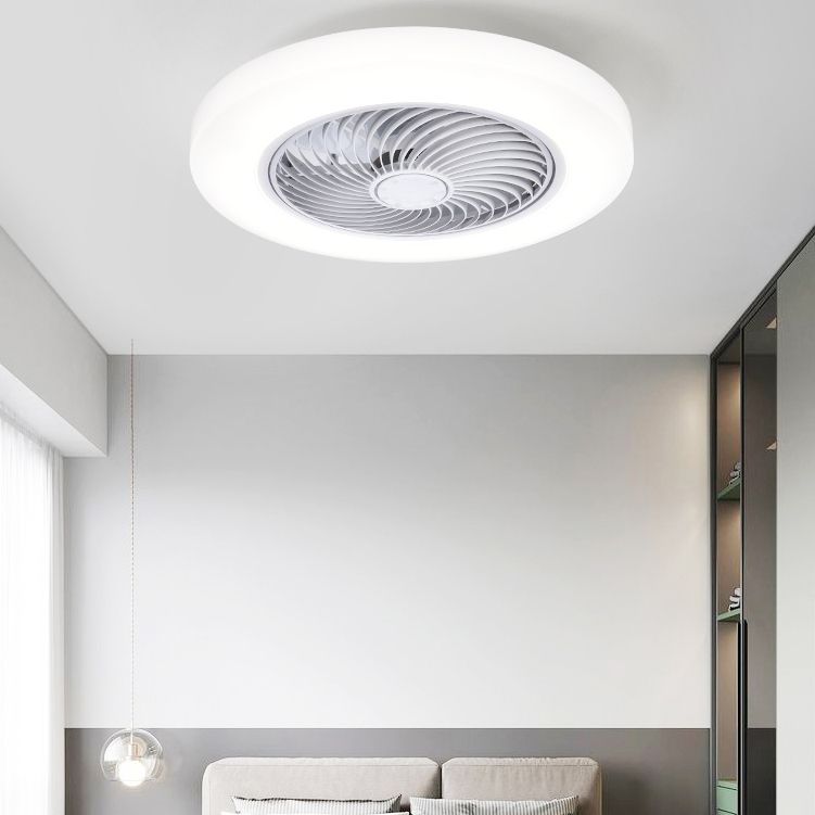 Modern Colorful LED Fan Light Metal 1 Light Flush Mount Light for Living Room