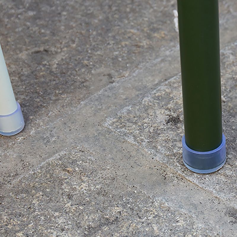 Rectangle Outdoor Bar Dining Table Metal Bar Table with Trestle Base