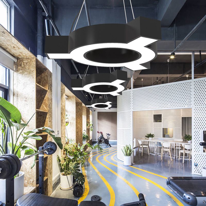 Lampada a led molecolare MODERNIST MODERMIST METAL SOSPENSIONE PENDANTE LUCE PER GYMNASIU