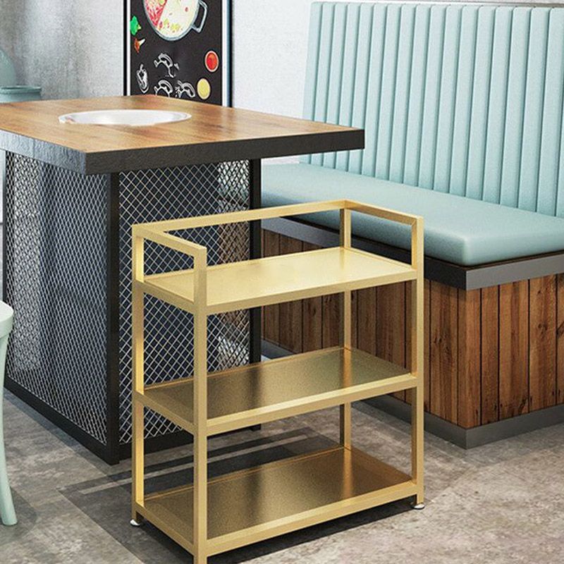 Modern Open Storage Prep Table Rectangular Dining Room Prep Table