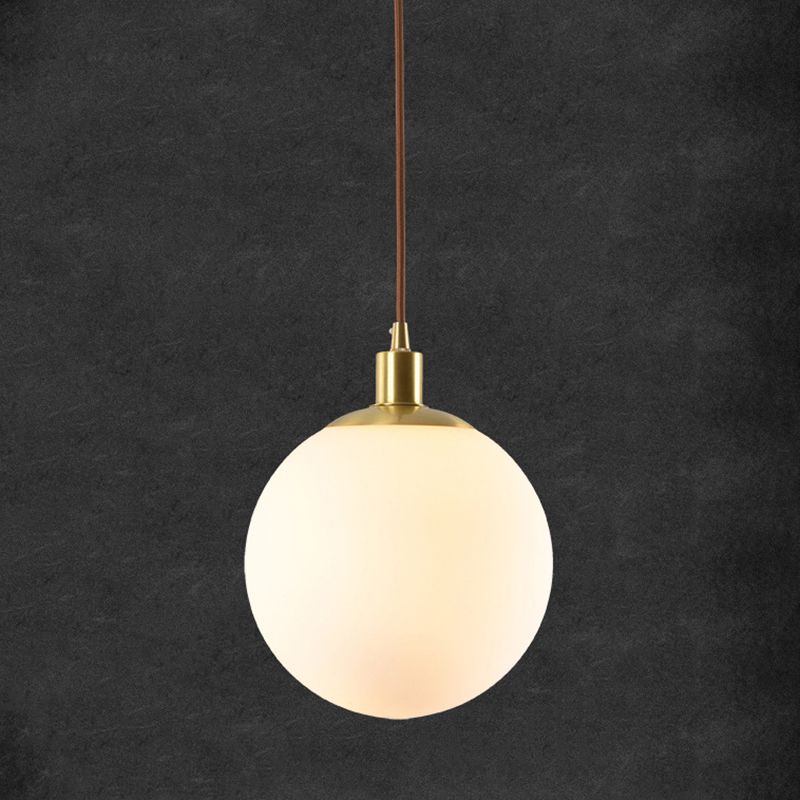 Sphärische Opalin-Glas-Suspensionsbeleuchtung einfach