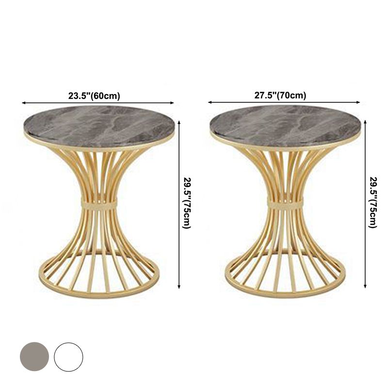 Modern Style Sintered Stone Dining Table Round Pedestal Table for Dinning Room
