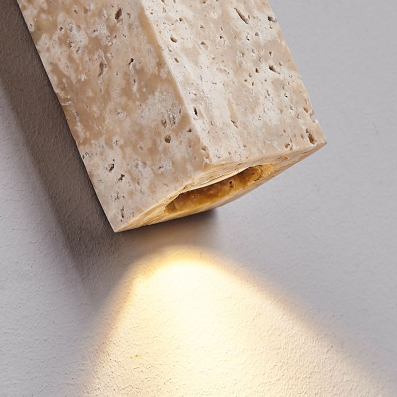 Contemporary Stone Shade Wall Sconce Lighting Linear Shape Wall Lamp for Bedroom