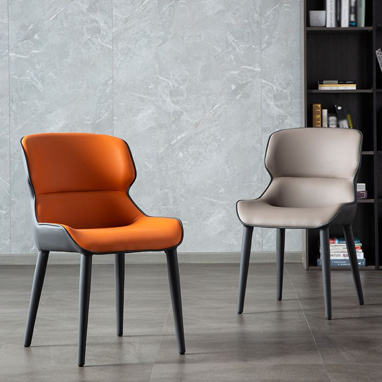 Chaise de salle à manger de style contemporain éponge chaise latéral rembourrée pour la maison
