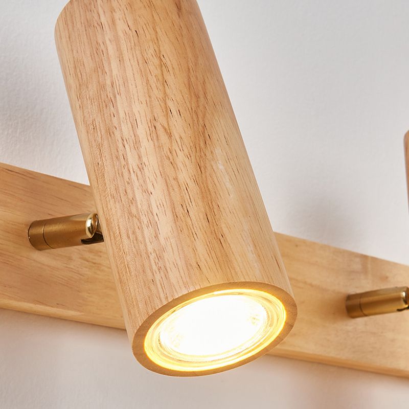 Modern Simple Shape Wall Light Sconces Wood Wall Lighting Fixtures